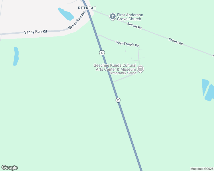 map of restaurants, bars, coffee shops, grocery stores, and more near 30 Ways Temple Road in Riceboro