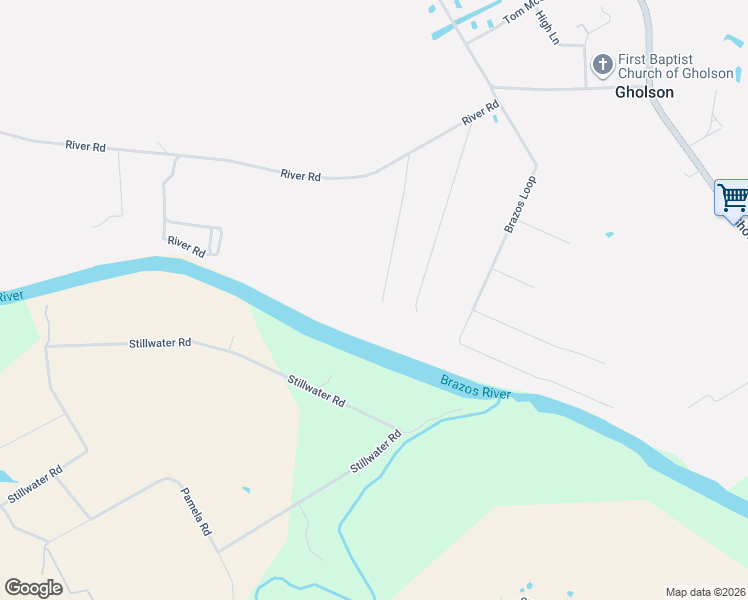 map of restaurants, bars, coffee shops, grocery stores, and more near 395 River Road in Waco