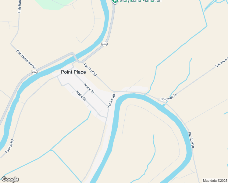 map of restaurants, bars, coffee shops, grocery stores, and more near 245 Par Road 610 in Natchitoches