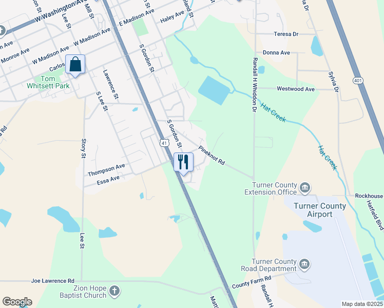 map of restaurants, bars, coffee shops, grocery stores, and more near 220 East Williams Street in Ashburn