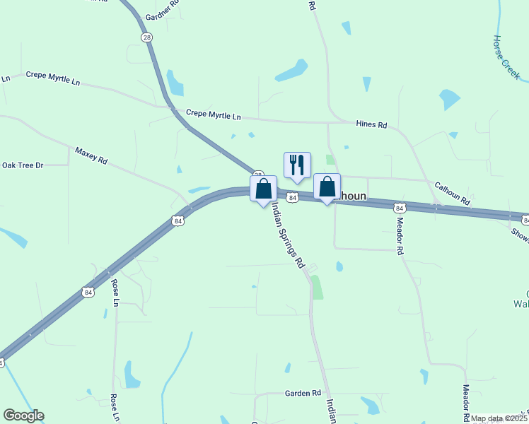 map of restaurants, bars, coffee shops, grocery stores, and more near 4644 Indian Springs Road in Laurel