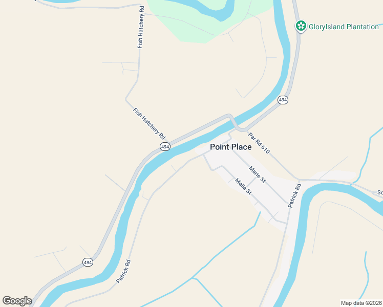 map of restaurants, bars, coffee shops, grocery stores, and more near 1351 Patrick Road in Natchitoches