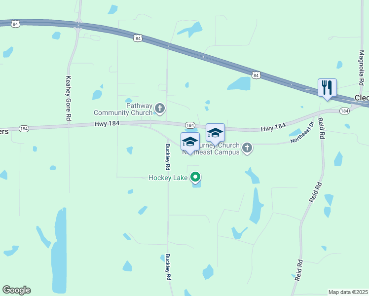 map of restaurants, bars, coffee shops, grocery stores, and more near 108 Laurel Creek Road in Petal