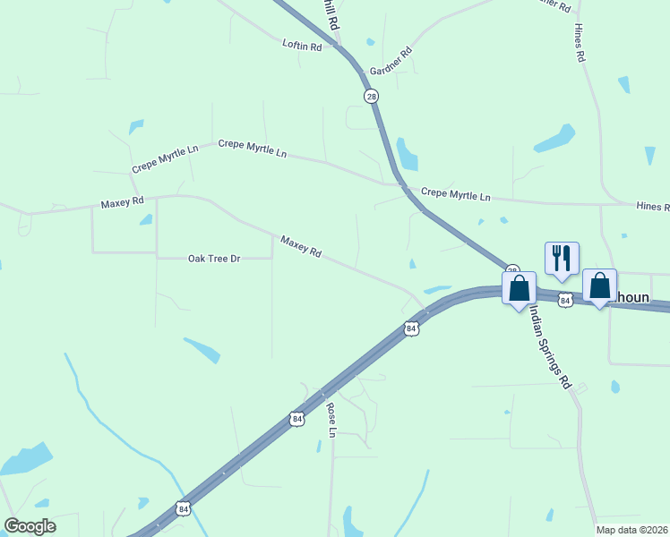 map of restaurants, bars, coffee shops, grocery stores, and more near 2 Thurman Drive in Laurel