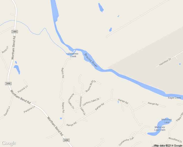 map of restaurants, bars, coffee shops, grocery stores, and more near 1191 Brazos Bluff Dr in China Spring