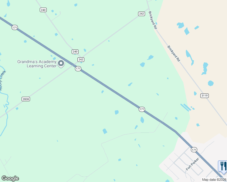 map of restaurants, bars, coffee shops, grocery stores, and more near 825 Texas 171 in Mexia