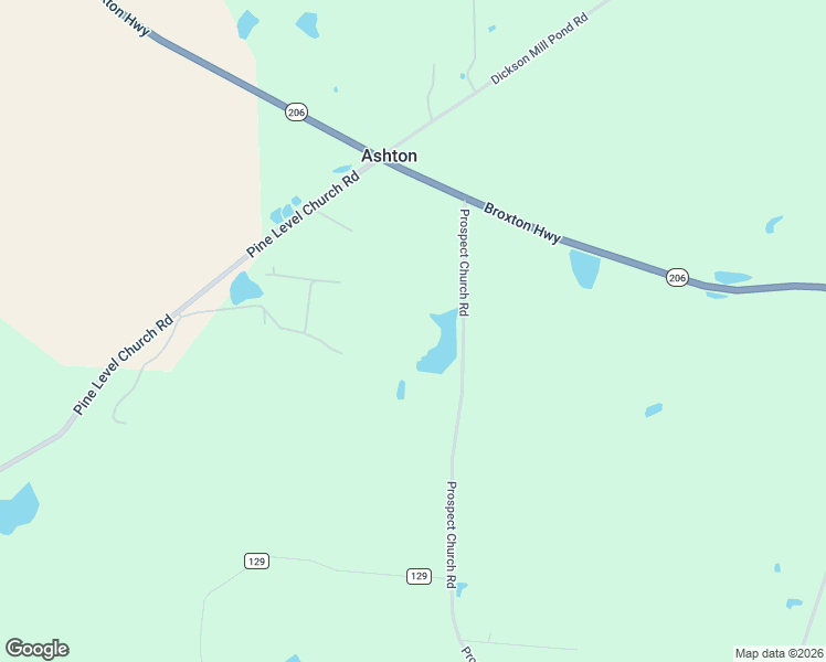 map of restaurants, bars, coffee shops, grocery stores, and more near 143 Prospect Church Road in Fitzgerald