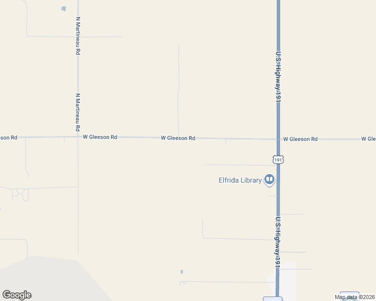 map of restaurants, bars, coffee shops, grocery stores, and more near 4256 West Gleeson Road in Elfrida