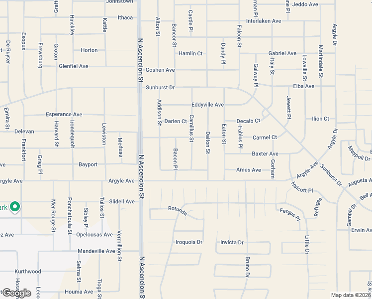 map of restaurants, bars, coffee shops, grocery stores, and more near Unnamed Road in El Paso