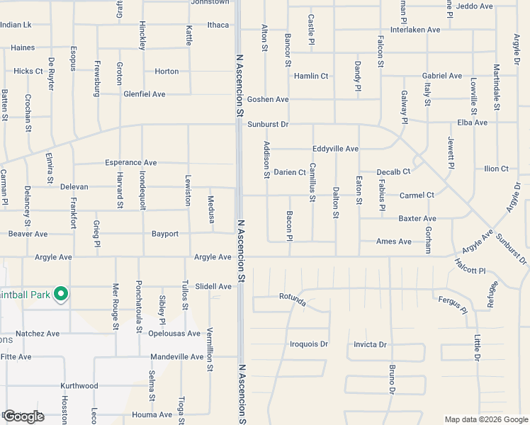 map of restaurants, bars, coffee shops, grocery stores, and more near Unnamed Road in El Paso