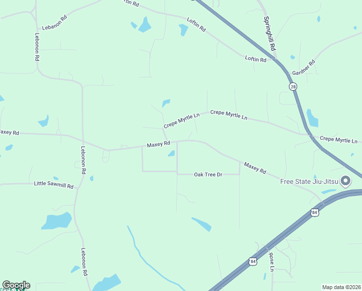 map of restaurants, bars, coffee shops, grocery stores, and more near 14-20 P Nut Sumrall Road in Laurel