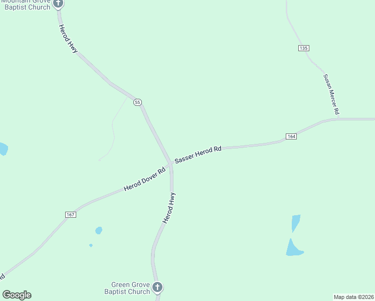 map of restaurants, bars, coffee shops, grocery stores, and more near 5758 Sasser Herod Road in Dawson