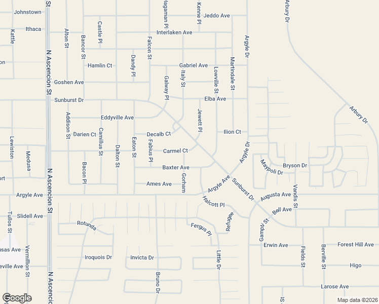 map of restaurants, bars, coffee shops, grocery stores, and more near Sunburst Drive in El Paso