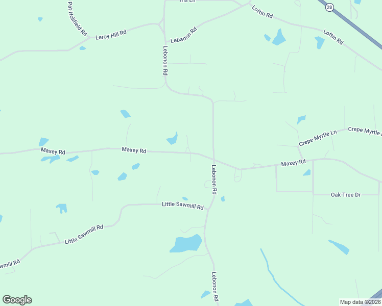 map of restaurants, bars, coffee shops, grocery stores, and more near 1-343 Maxey Road in Laurel