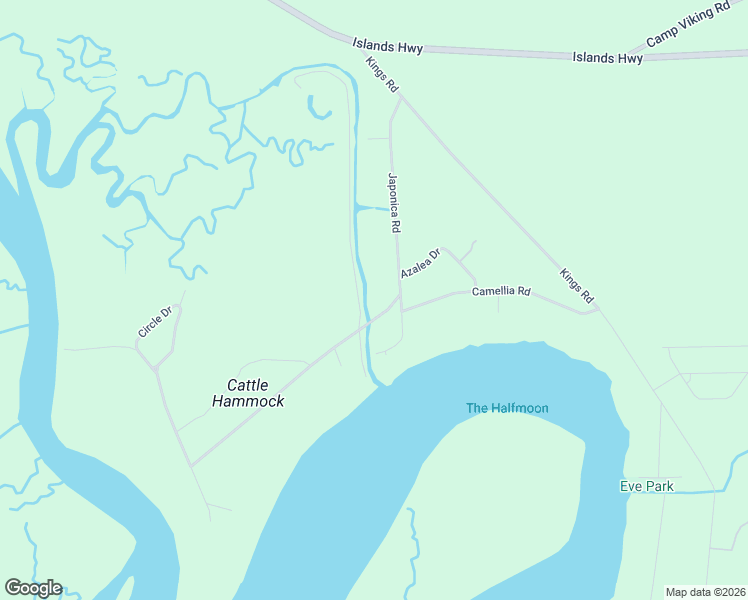 map of restaurants, bars, coffee shops, grocery stores, and more near 495 Japonica Road in Midway