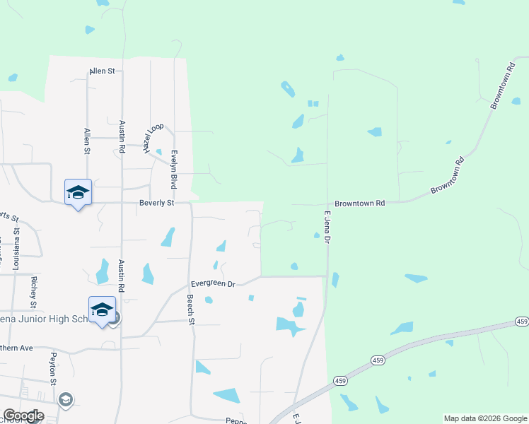 map of restaurants, bars, coffee shops, grocery stores, and more near 1419 Starr in Jena