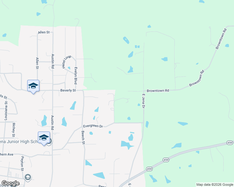 map of restaurants, bars, coffee shops, grocery stores, and more near 1419 Starr Street in Jena