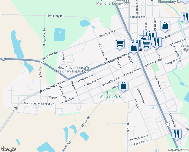 map of restaurants, bars, coffee shops, grocery stores, and more near 520 Harrison Avenue in Ashburn