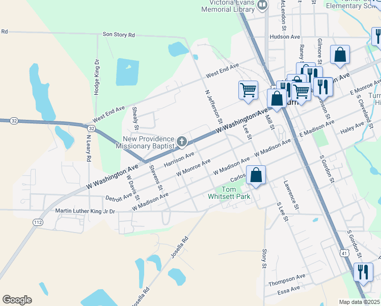 map of restaurants, bars, coffee shops, grocery stores, and more near 520 Harrison Avenue in Ashburn