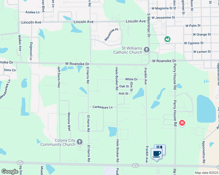 map of restaurants, bars, coffee shops, grocery stores, and more near 136 Wellington Drive in Fitzgerald