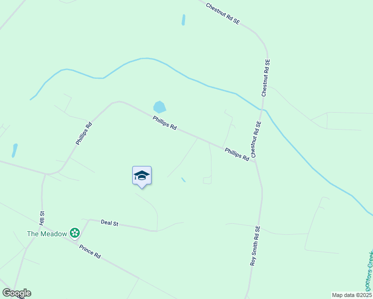 map of restaurants, bars, coffee shops, grocery stores, and more near 76 Pine View Road Southeast in Ludowici