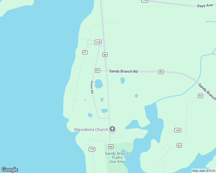 map of restaurants, bars, coffee shops, grocery stores, and more near County Road 80 in Fort Gaines