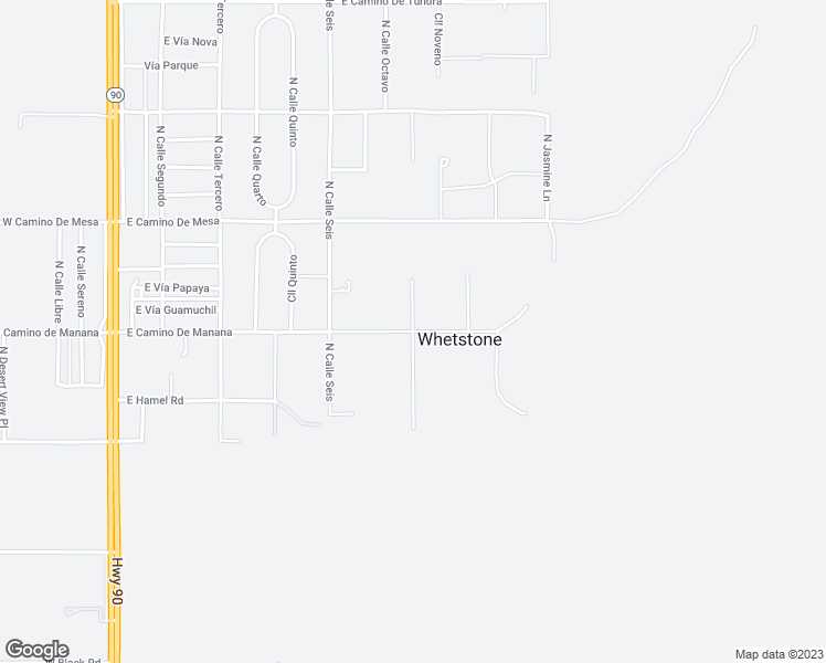 map of restaurants, bars, coffee shops, grocery stores, and more near North Cll Corazon in Whetstone