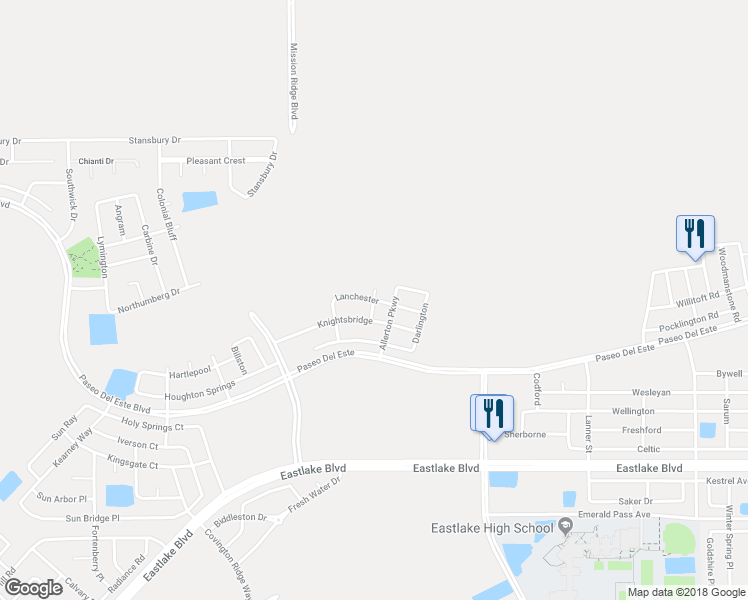 map of restaurants, bars, coffee shops, grocery stores, and more near Stella in El Paso