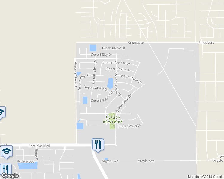 map of restaurants, bars, coffee shops, grocery stores, and more near 14315 Desert Sunset Drive in El Paso