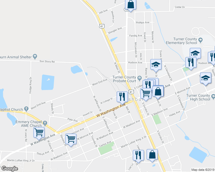 map of restaurants, bars, coffee shops, grocery stores, and more near 171 West End Ave in Ashburn
