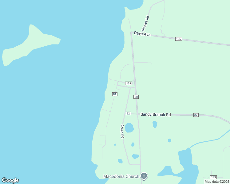 map of restaurants, bars, coffee shops, grocery stores, and more near 34 Lakeview Drive in Fort Gaines