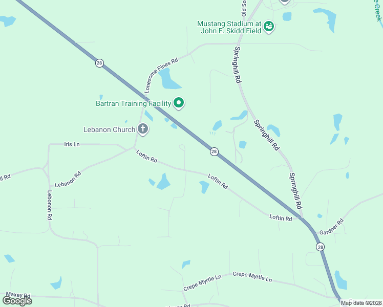 map of restaurants, bars, coffee shops, grocery stores, and more near 227-237 Mississippi 28 in Laurel