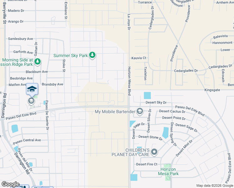 map of restaurants, bars, coffee shops, grocery stores, and more near 825 Desert Sky Drive in Horizon City
