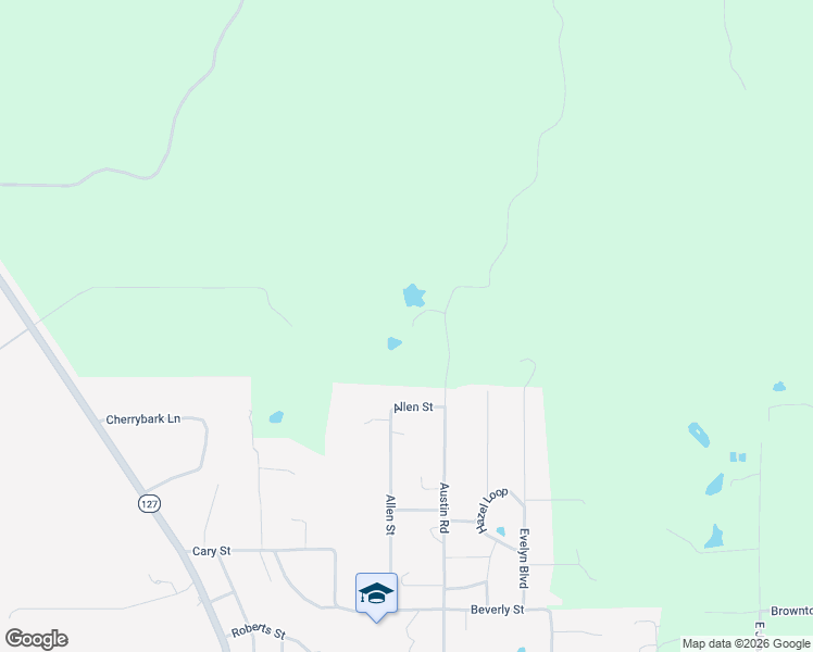map of restaurants, bars, coffee shops, grocery stores, and more near 2004 Austin Road in Jena