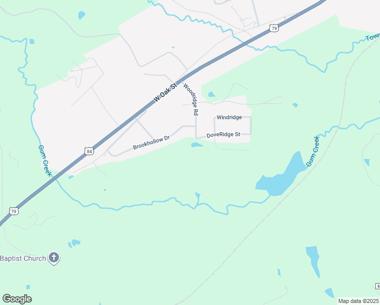 map of restaurants, bars, coffee shops, grocery stores, and more near 303 Woodridge Road in Palestine