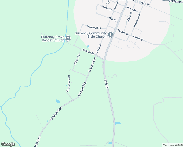 map of restaurants, bars, coffee shops, grocery stores, and more near 782-900 South Main Exn in Surrency