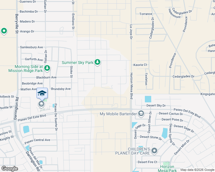 map of restaurants, bars, coffee shops, grocery stores, and more near Paseo Del Este Boulevard in El Paso