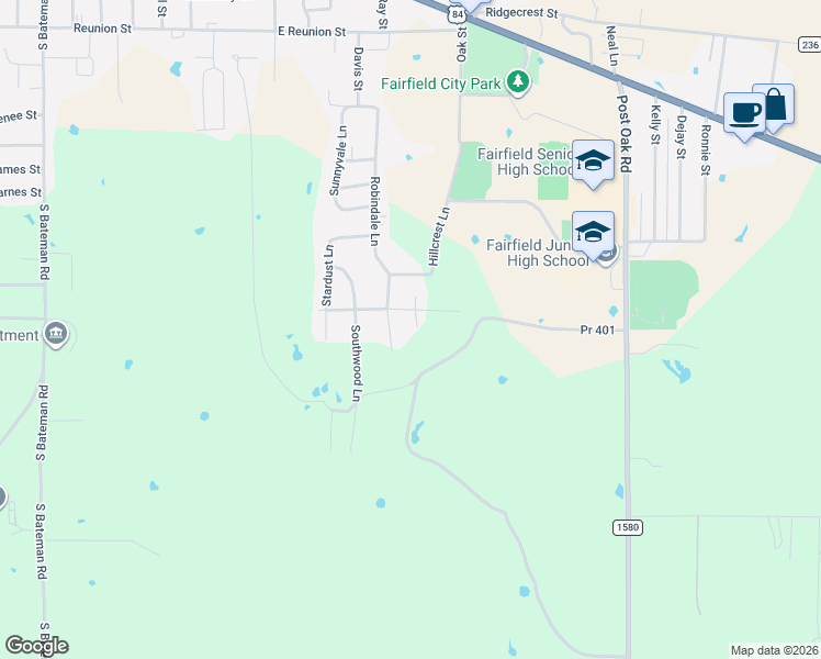 map of restaurants, bars, coffee shops, grocery stores, and more near 811 Canary Lane in Fairfield
