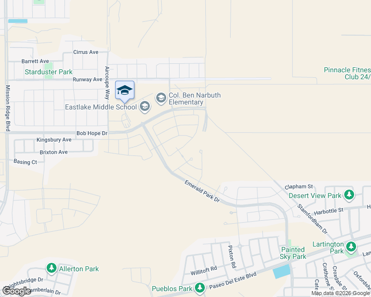 map of restaurants, bars, coffee shops, grocery stores, and more near Peyton in El Paso