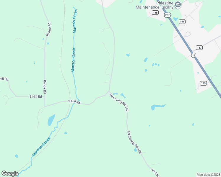 map of restaurants, bars, coffee shops, grocery stores, and more near 1153 Old Elkhart Road in Palestine