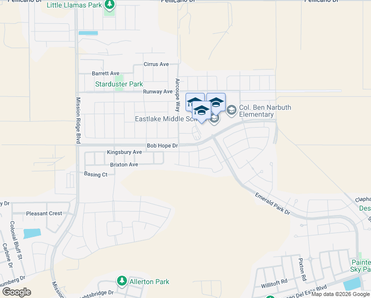 map of restaurants, bars, coffee shops, grocery stores, and more near 912 Greenbury Place in El Paso