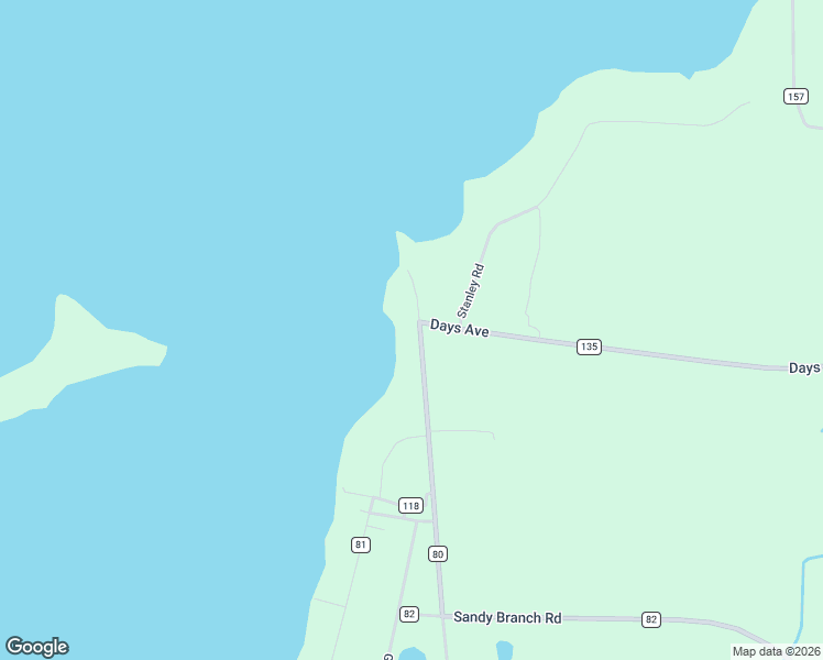 map of restaurants, bars, coffee shops, grocery stores, and more near County Road 80 in Fort Gaines