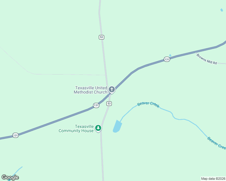 map of restaurants, bars, coffee shops, grocery stores, and more near 3821 Alabama 131 in Clayton