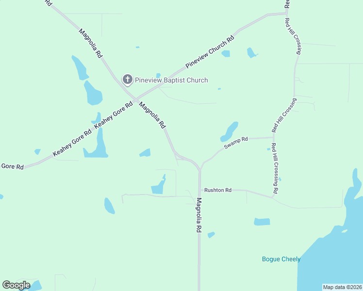 map of restaurants, bars, coffee shops, grocery stores, and more near Magonila Road in Laurel