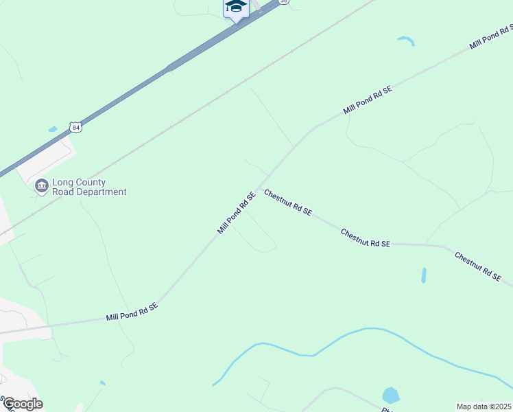 map of restaurants, bars, coffee shops, grocery stores, and more near 408 Mill Pond Lane in Ludowici
