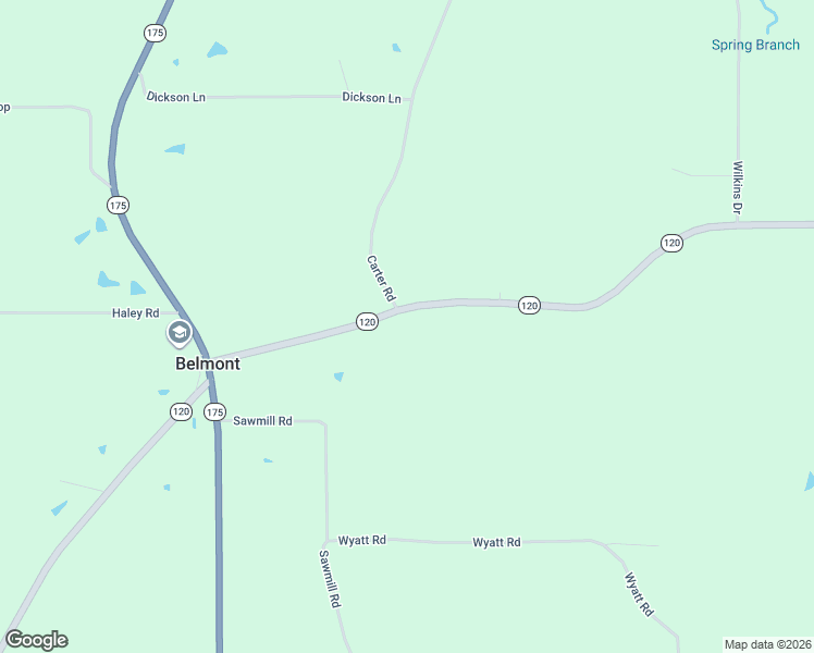 map of restaurants, bars, coffee shops, grocery stores, and more near 12350 Louisiana 120 in Marthaville