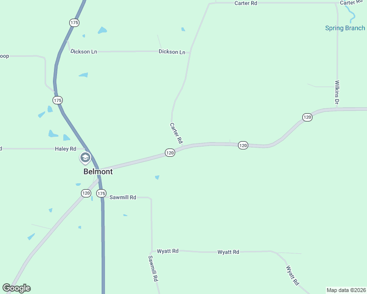 map of restaurants, bars, coffee shops, grocery stores, and more near 12350 Louisiana 120 in Marthaville