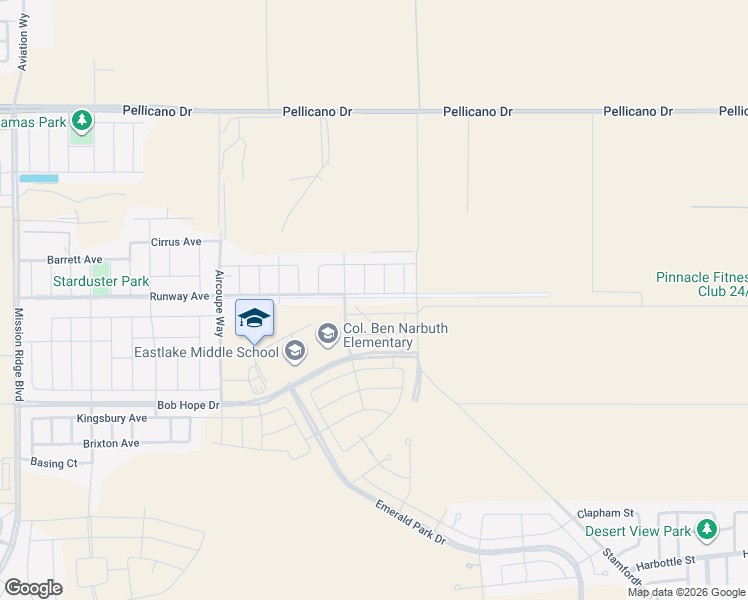 map of restaurants, bars, coffee shops, grocery stores, and more near 13052 Runway Avenue in El Paso