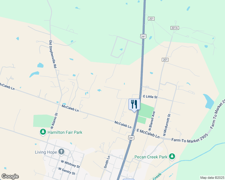 map of restaurants, bars, coffee shops, grocery stores, and more near 404 West Little Street in Hamilton