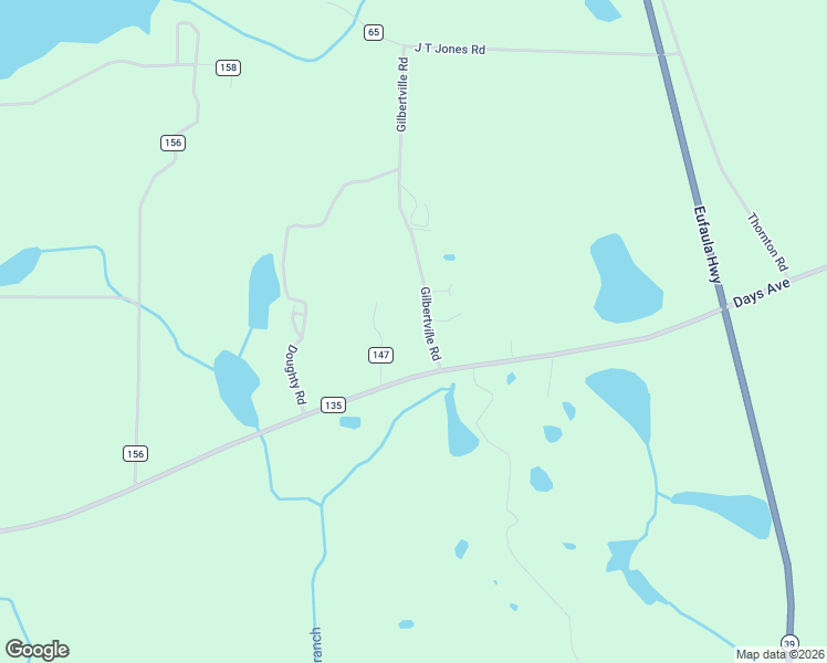 map of restaurants, bars, coffee shops, grocery stores, and more near 15 Gilbertville Road in Fort Gaines